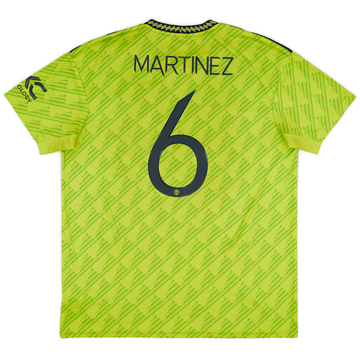 2022-23 Manchester United Third Shirt Martinez #6 - 7/10 - (XL)
