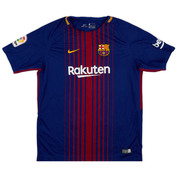 2017-18 Barcelona Home Shirt - 7/10 - (XL.Boys)