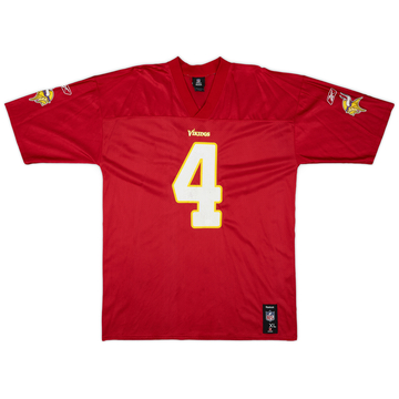 2009-10 Minnesota Vikings Favre #4 Reebok Replica Alternate Jersey - 6/10 - (XL)