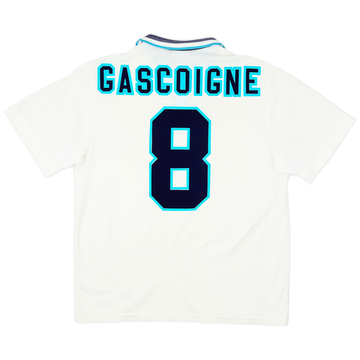 1995-97 England Home Shirt Gascoigne #8 - 8/10 - (L)