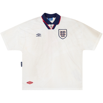 1994-95 England U-21 Match Issue Home Shirt #4 (Butt)