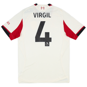 2025-26 Liverpool Authentic Away Shirt Virgil #4