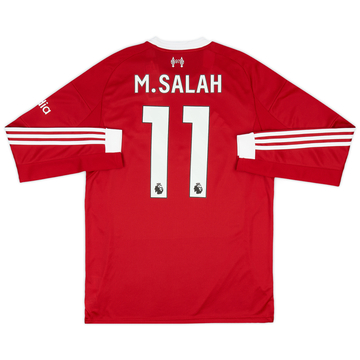 2025-26 Liverpool Home L/S Shirt M.Salah #11
