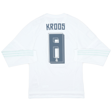 2015-16 Real Madrid Home L/S Shirt Kroos #8 (S)