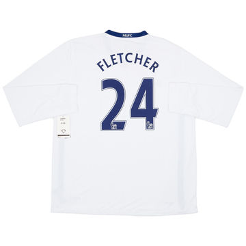 2008-10 Manchester United Away L/S Shirt Fletcher #24 (XL)