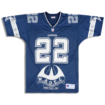 1996-00 Dallas Cowboys E. Smith #22 Champion Jersey (Home) S