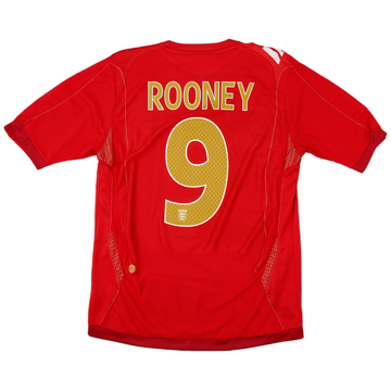 2006-08 England Away Shirt Rooney #9 - 8/10 - (M)