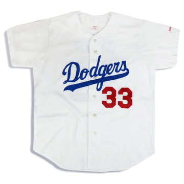 1992-93 LA Dodgers Davis #33 Wilson Jersey (Home) XL