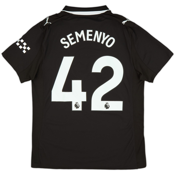 2025-26 Manchester City Authentic Away Shirt Semenyo #42