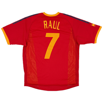 2002-04 Spain Player Issue Home Shirt Raul #7 - 6/10 - (M)