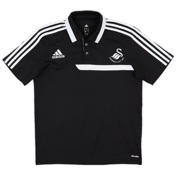 2013-14 Swansea adidas Polo Shirt - 9/10 - (S)