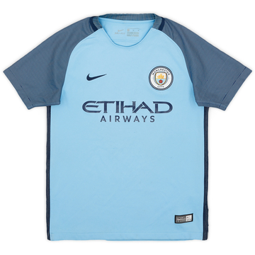 2016-17 Manchester City Home Shirt - 7/10 - (M.Boys)