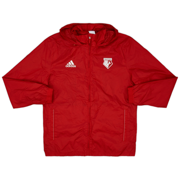2017-18 Watford adidas Hooded Rain Jacket - 9/10 - (M)