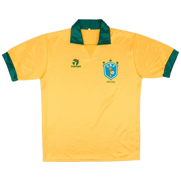 1990 Brazil Home Shirt - 8/10 - (L)