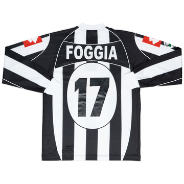 2005-06 Ascoli Match Issue Home Shirt Foggia #17