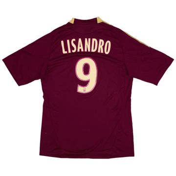2010-11 Lyon Away Shirt Lisandro #9 (M)