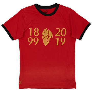 2019-20 AC Milan Puma 120th Anniversary Cotton Tee - 6/10 - (L.Boys)