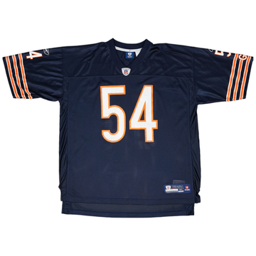 2008-11 Chicago Bears Urlacher #54 Reebok On Field Home Jersey - 9/10 - (XL)