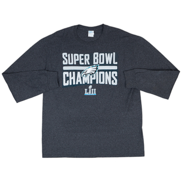 2018 Philadelphia Eagles Super Bowl LII Champions L/S Tee - 9/10 - (XL)