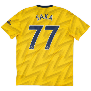 2019-20 Arsenal Away Shirt Saka #77