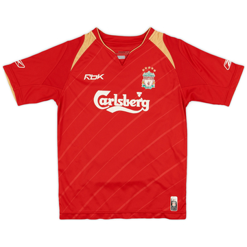 2005-06 Liverpool CL Home Shirt - 7/10 - (M.Boys)