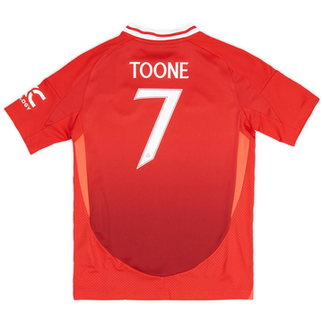 2024-25 Manchester United Women's Home Shirt Toone #7 (KIDS)