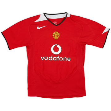 2004-06 Manchester United Home Shirt - 7/10 - (M.Boys)