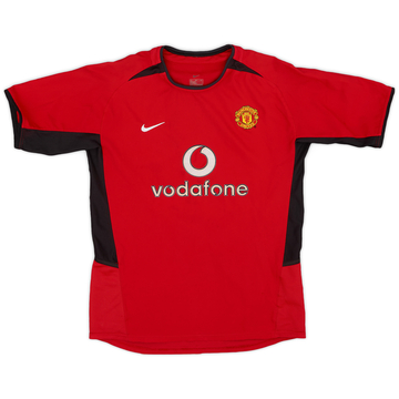 2002-04 Manchester United Home Shirt - 9/10 - (L.Boys)
