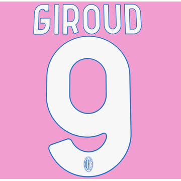 2023-24 AC Milan Third Giroud #9 Name Set