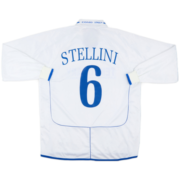 2002-03 Como Match Issue Away Shirt Stellini #6