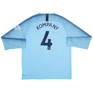 2018-19 Manchester City Home L/S Shirt Kompany #4 (XL)