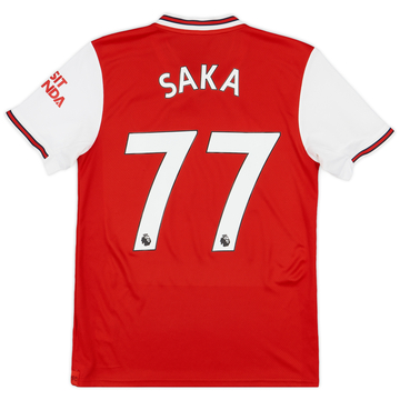 2019-20 Arsenal Home Shirt Saka #77 - 7/10 - (S)