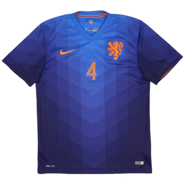 2014-15 Netherlands Away Shirt #4 - 9/10 - (M)