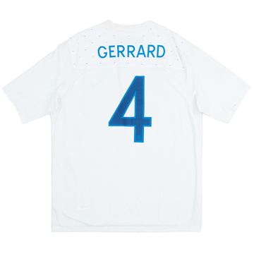 2010-11 England Home Shirt Gerrard #4 - 7/10 - (XL)