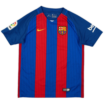 2016-17 Barcelona Home Shirt - 8/10 - (M.Boys)