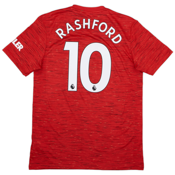 2020-21 Manchester United Home Shirt Rashford #10 - 9/10 - (M)