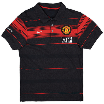 2008-09 Manchester United Nike Polo Shirt - 9/10 - (L)