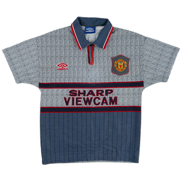 1995-96 Manchester United Away Shirt - 3/10 - (Y)