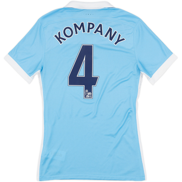 2015-16 Manchester City Player Issue Home Shirt Kompany #4 - 10/10 - (S)