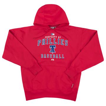 2009 Philadelphia Phillies Majestic Hooded Sweat Top L