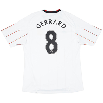 2010-11 Liverpool Away Shirt Gerrard #8 - 6/10 - (L)