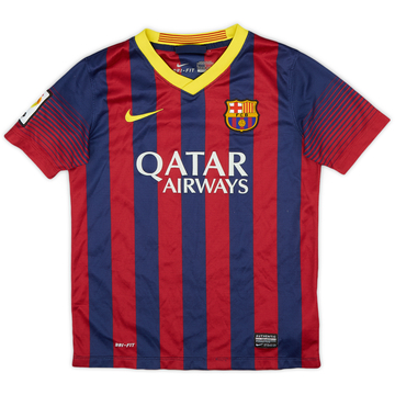 2013-14 Barcelona Home Shirt - 6/10 - (M.Boys)