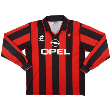 1993-94 AC Milan Home L/S Shirt - 5/10 - (S)