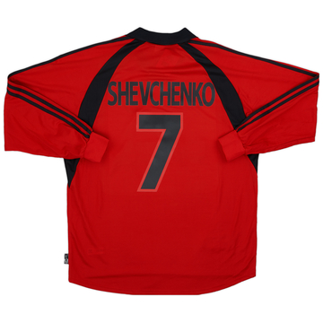 2001-02 AC Milan Third L/S Shirt Shevchenko #7 (XL)