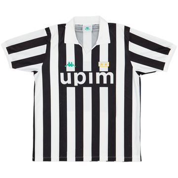 1991-92 Juventus Basic Home Shirt - 8/10 - (L)