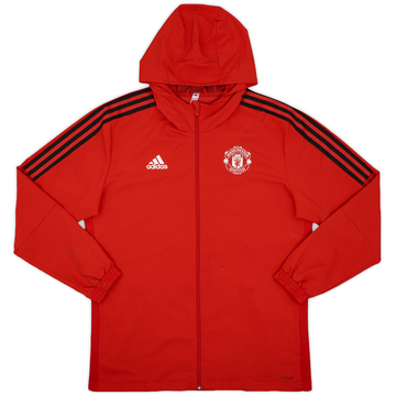 2021-22 Manchester United adidas Hooded Track Jacket - 7/10 - (L)
