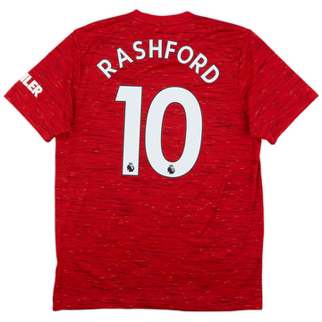 2020-21 Manchester United Home Shirt Rashford #10 - 6/10 - (L)