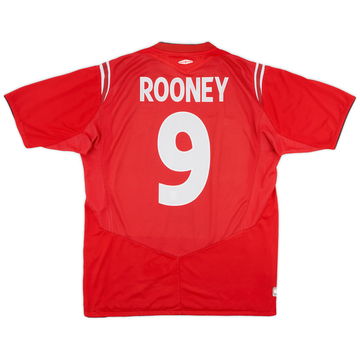 2004-06 England Away Shirt Rooney #9 - 7/10 - (L)