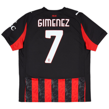 2025-26 AC Milan Home Shirt Gimenez #7