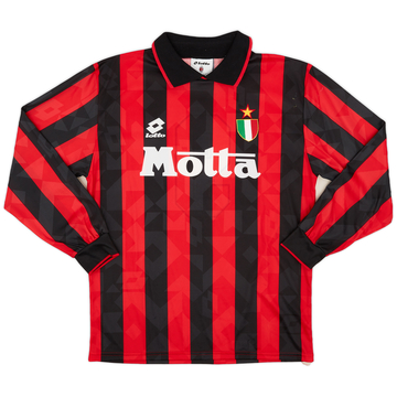 1993-94 AC Milan Home L/S Shirt #9 - 7/10 - (M)